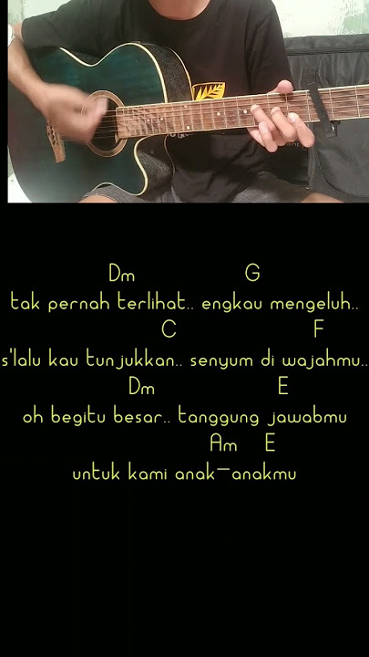 ayah aku rindu tri suaka lirik dan chord gitar #gitarpemula #chordgitar