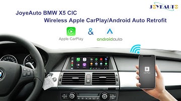 JoyeAuto Wireless Apple Carplay AirPlay Andorid Auto Interface for BMW X5 E70 X6 E71 CIC