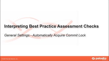 General Settings  - Automatically Acquire Commit Lock - Interpreting BPA Checks - Devices