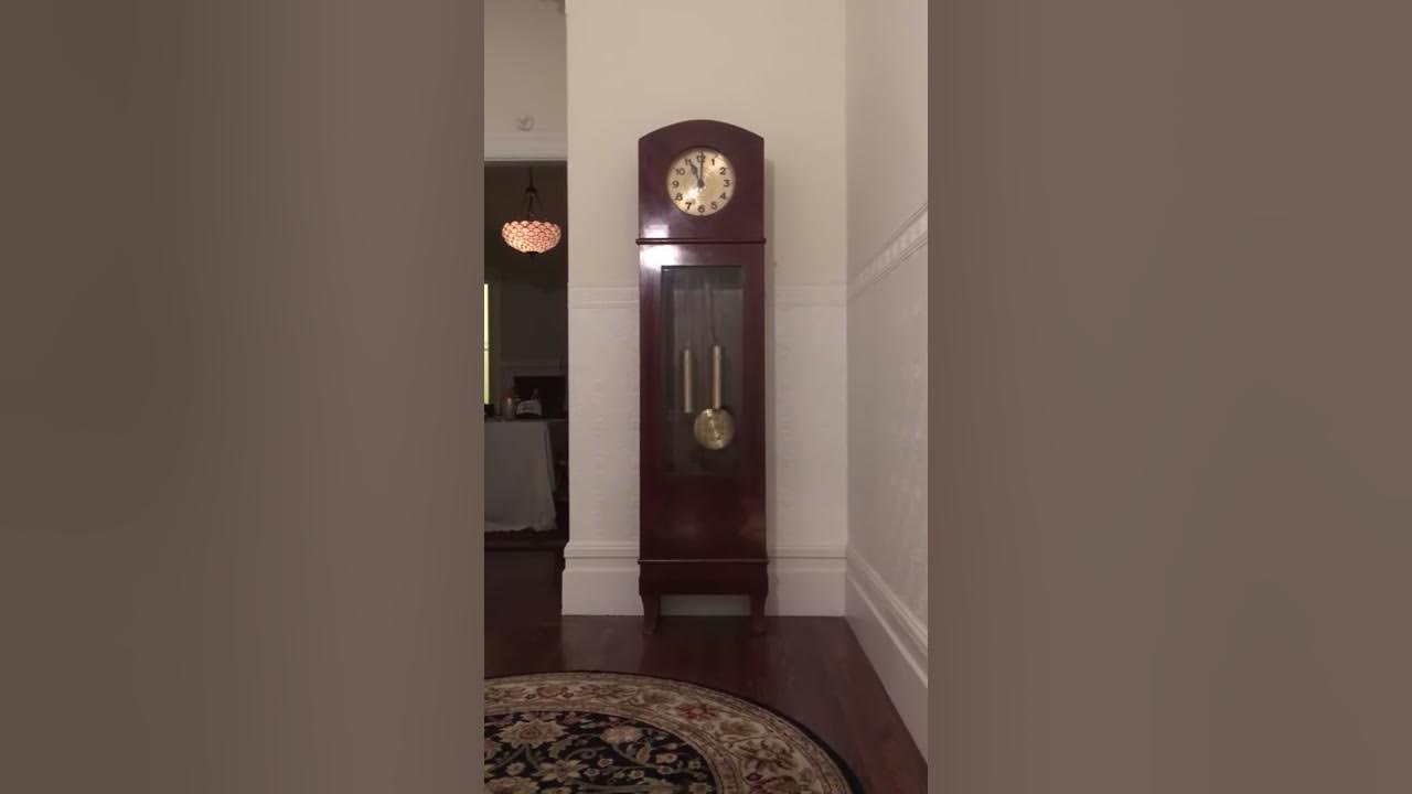 Kieninger Art Deco Grandfather Clock w/ HalfMuffled Chimes YouTube