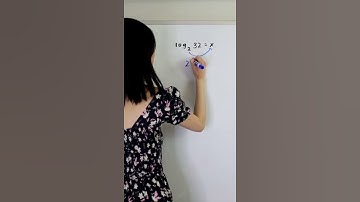 CONVERTING FROM LOGARITHMIC TO EXPONENTIAL FORM #shorts #math #maths #mathematics