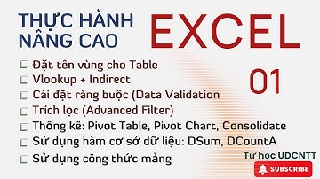 Excel #11. Bài tập Excel nâng cao 01 || Vlookup + Indirect || DataValidation || Advanced Filter