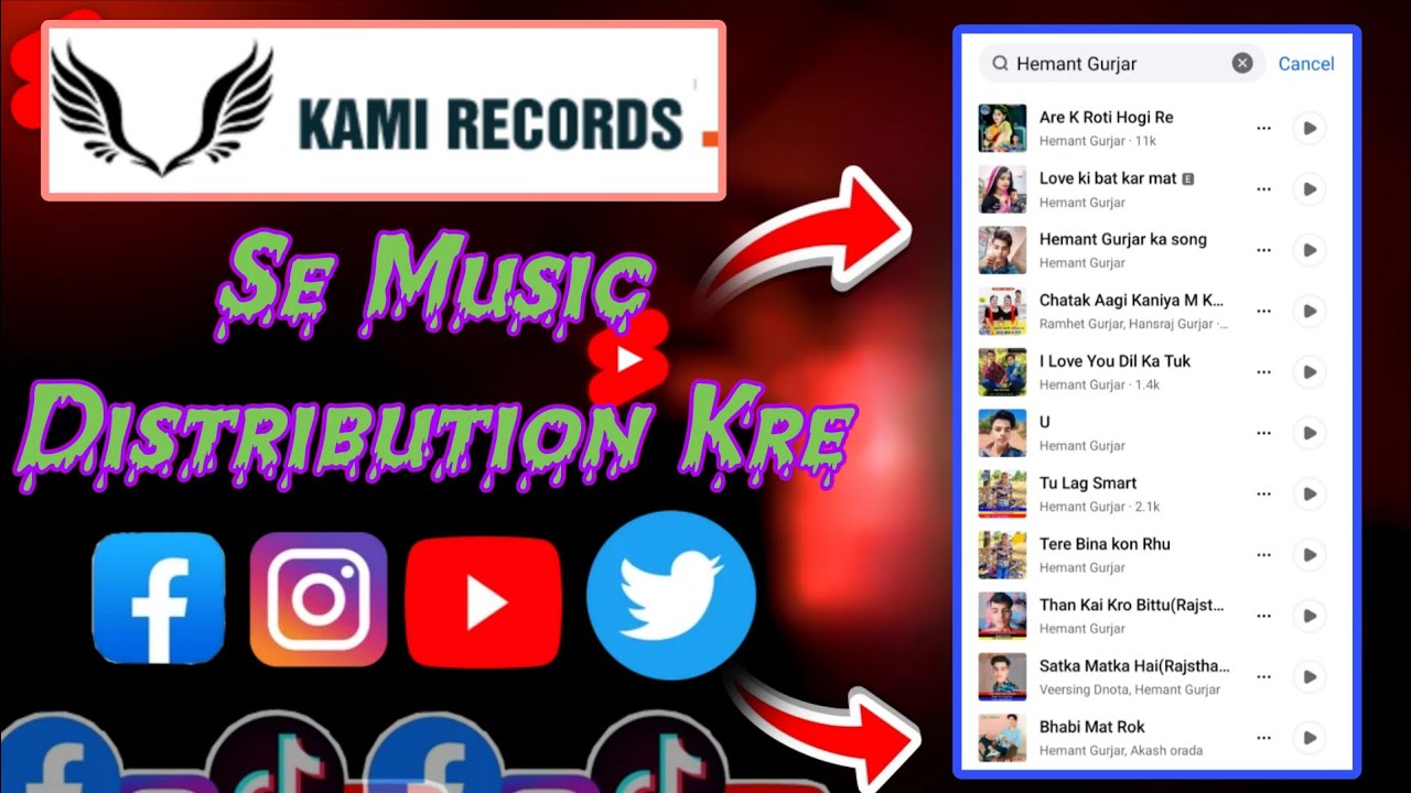 kami Records Se Music Distribution Kre // Distribute music from Kami Records