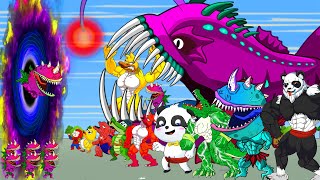 Pandazilla New Bloop vs. Godzilla Compassion! T-rex Ghidorah on Monsterverse: EVOLUTION Skull \& Kong