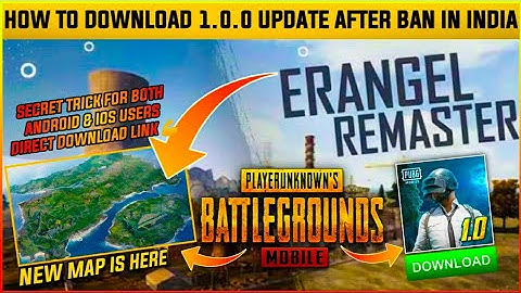 HOW TO DOWNLOAD 1.0.0 UPDATE PUBG MOBILE FOR BOTH ANDROID & IOS AFTER PUBG BAN IN INDIA 100% WORKING