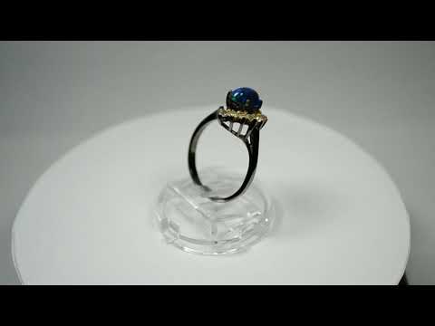 ნატურალური ოპალი, ჩასმული ბეჭედში