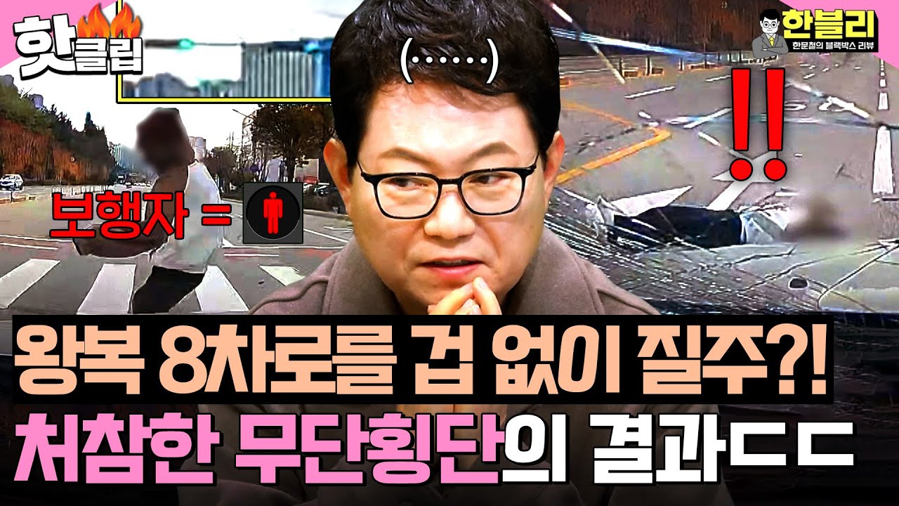 ＂얼마나 빨리 지나가려고...😡＂ 왕복 8차로를 겁도 없이 질주?! 무단횡단의 참혹한 결말ㄷㄷ | 한블리 (한문철의 블랙박스 리뷰) | 260304 방송