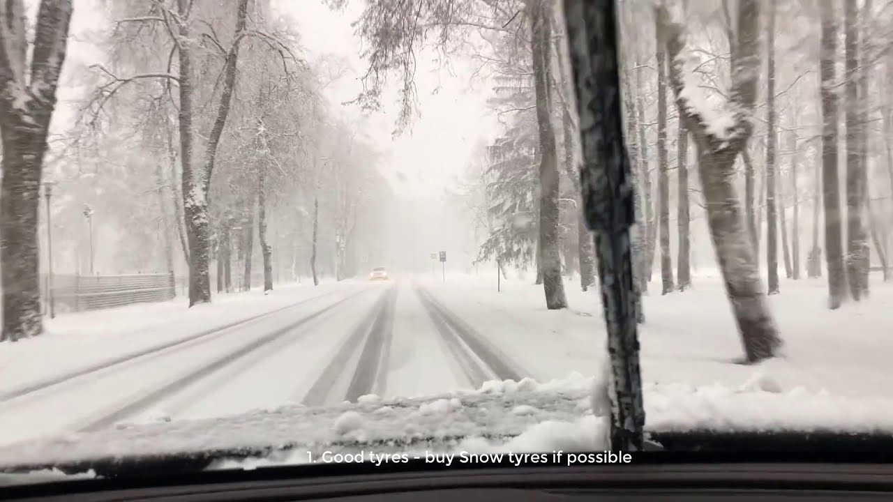 How to drive an automatic car in snow | Driving on slippery road - YouTube
