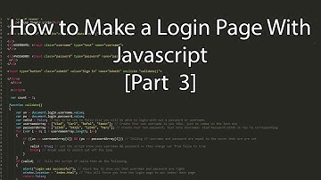 How to create a login page with JavaScript [Part 3]