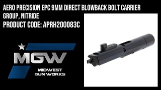 Aero Precision EPC 9mm Direct Blowback Bolt Carrier Group, Nitride - APRH200083C