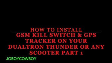 How to install GSM Kill Switch and GPS Tracker on your Dualtron Thunder or any other Scooters
