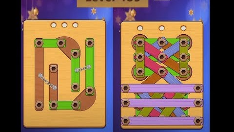 Wood Nuts & Bolts Puzzle - Level 485