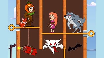 Super Enemies Home Pin Rescue New Gameplay Puzzle - Pull The Pin Game