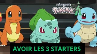 Pack De Starters Shiny 6IV Pour Pokémon Legends ZA - Bulbizarre, Salamèche, Carapuce - LV100 - MasterBall