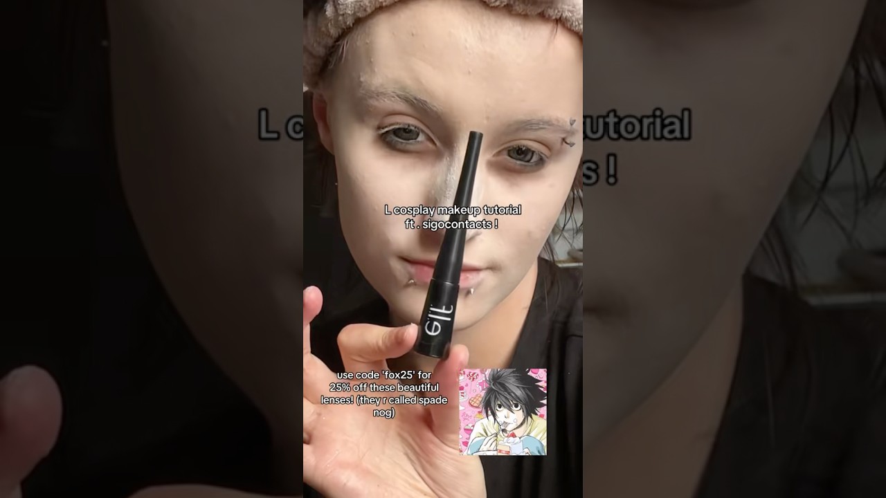 cosplay makeup! #makeuptutorial  #makeupshorts #shorts #grwm #alternative #alternativemakeup