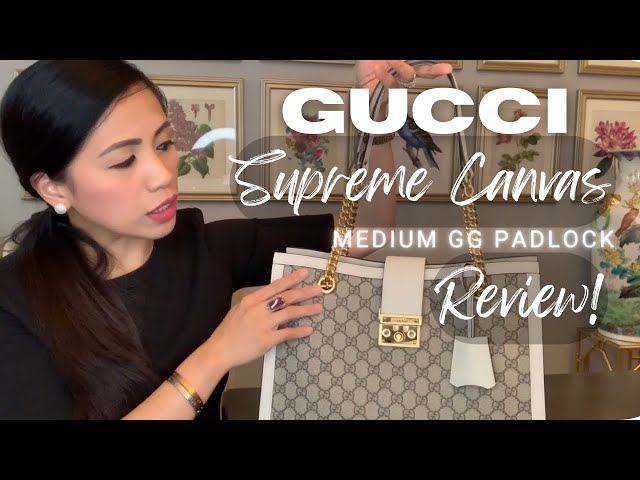 GUCCI Supreme Canvas Medium GG Padlock (Review) 