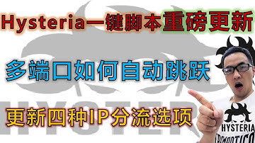 Hysteria协议(歇斯底里)一键脚本搭建教程史诗级更新：范围端口自动跳跃功能演示，增加IP分流选项(仅IPV4/仅IPV6)，V2rayN与Matsuri客户端详细设置教程