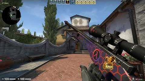 CS GO AWP Electric Hive Half LIfe Sticker Combination