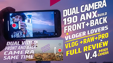 Dual CAMERA MODE | ANX 190 || Next Level Camera for Voger || FRONT & BACK Camera Dual Video |