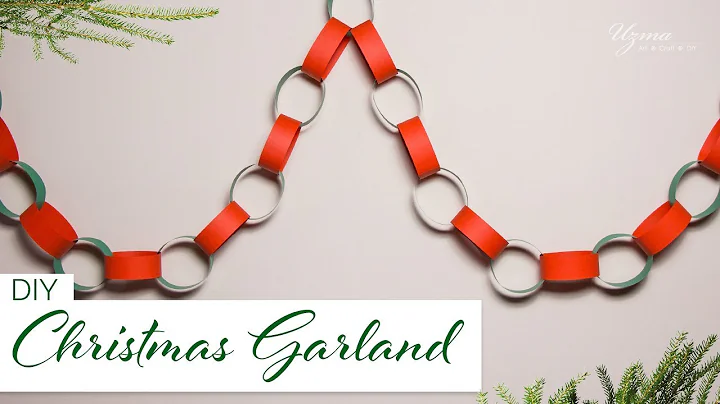 DIY Paper Chain Garland for Christmas