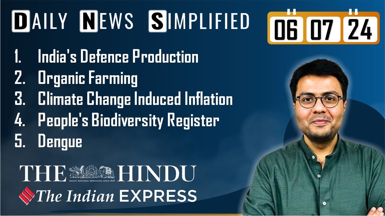 The Hindu & The Indian Express Analysis | 6 July, 2024 | Daily Current ...