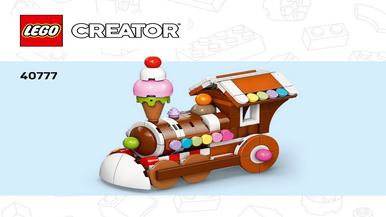 Creator - Celebration Series: Gingerbread Train Ornament - Seasonal LEGO instructions