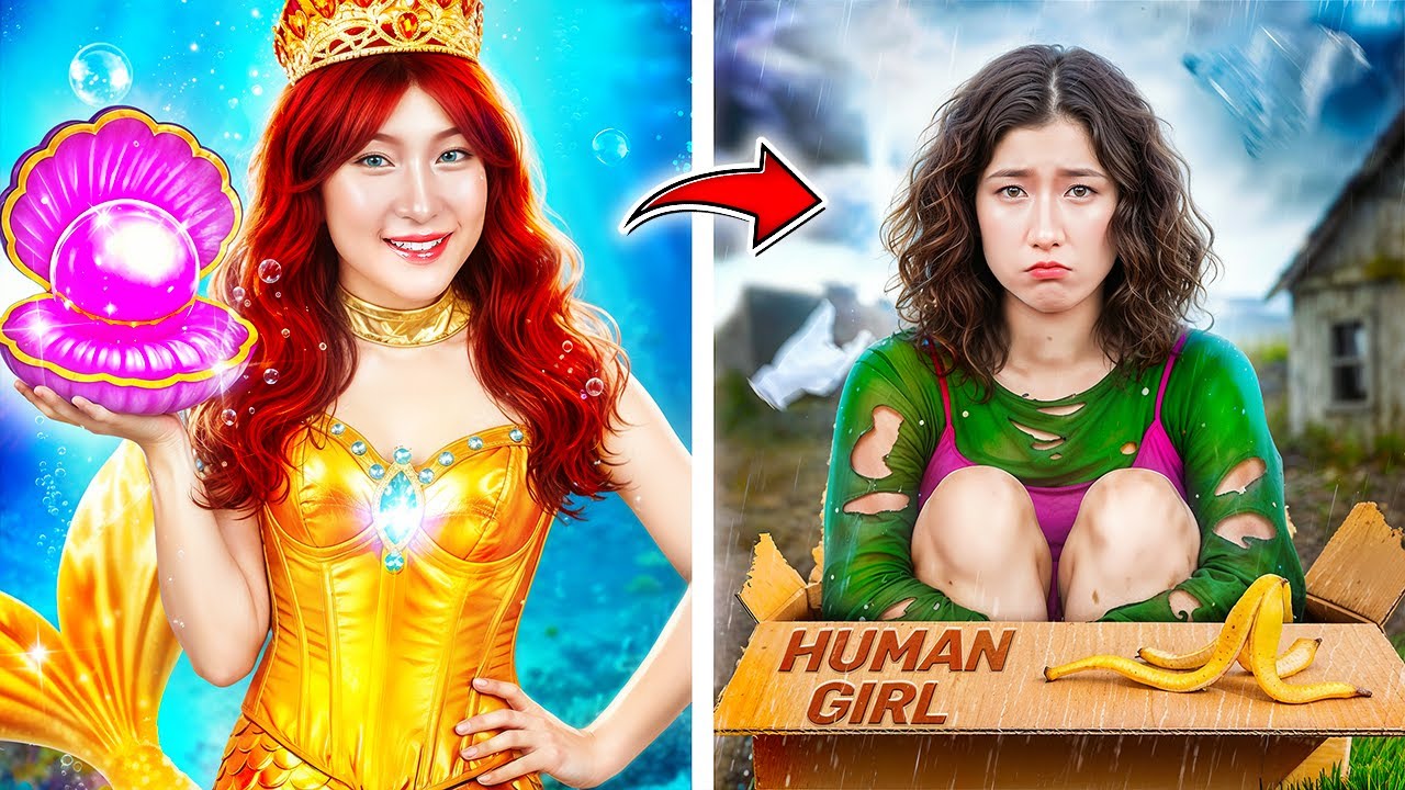 Sereia Se Transforma Repentinamente Em Humana! Eu Ajudo A Sereia A Recuperar Sua Cauda