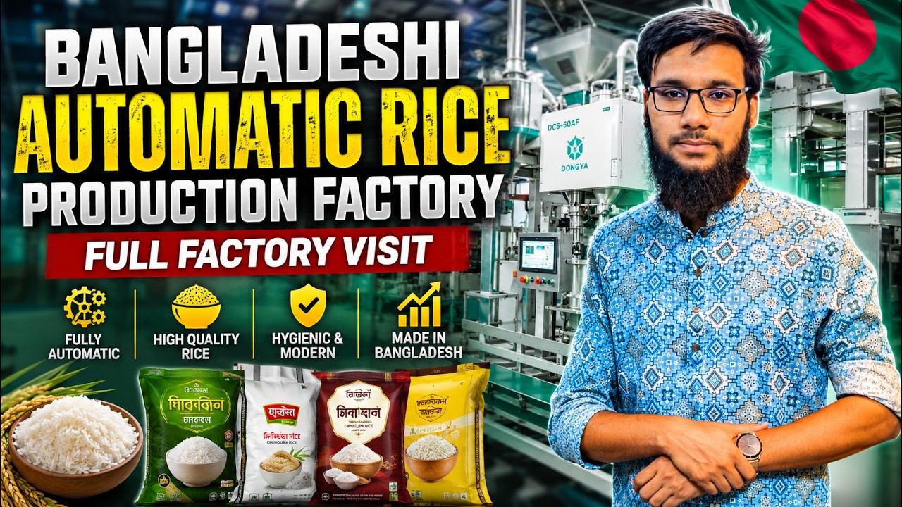 Inside an Automatic Rice Production Factory | Factory Visit for Global ...