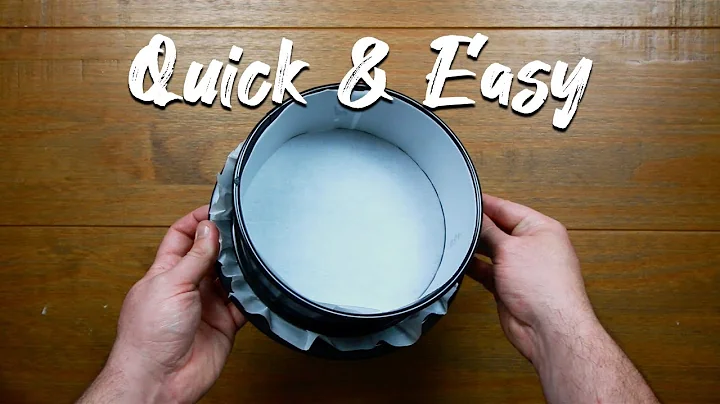 How To Line A Spring Form Tin | Quick & Easy Method