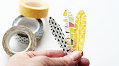 Washi Tape Acetate Embellishments and a Tip - YouTube