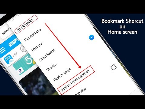 How to Set a Bookmark Shortcut in Your Home Screen on Android
