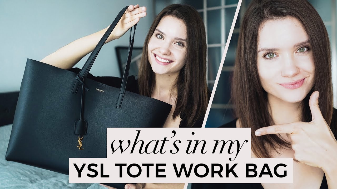 What's In My YSL Saint Laurent Work Bag TAG + Cuyana Insert