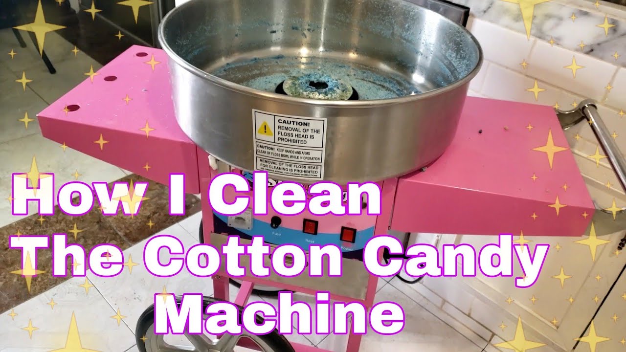 How I Clean The Cotton Candy Machine YouTube