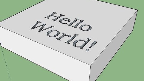 Engrave text in shapes that are not solid objects in SketchUp