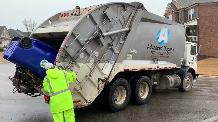 Advanced Disposal/WM: Mack MR Mcneilus Rear Load Garbage Truck