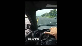 sliding a Dodge charger hellcat