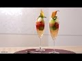 【ベジスイーツ】ミニトマトとメロンのグラスデザートGlass dessert of mini tomato and melon (1)