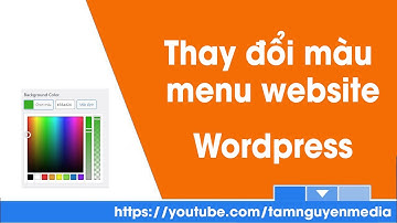 Hướng dẫn thay đổi màu menu website Wordpress