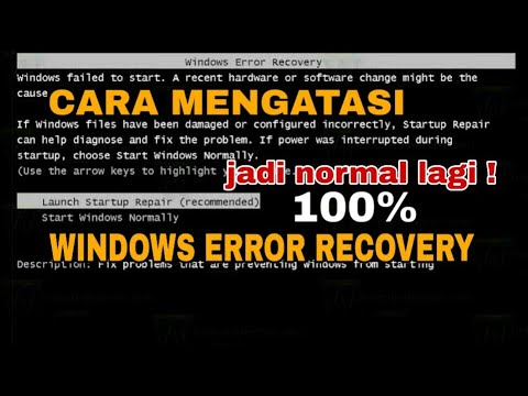 windows error recovery 2020 | Foci