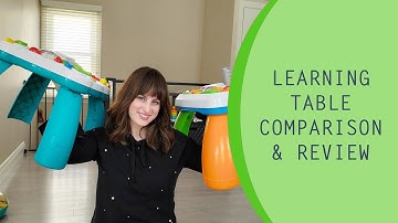 LEAPFROG LEARN & GROOVE MUSICAL TABLE vs FISHER PRICE LAUGH & LEARN AROUND THE TOWN LEARNING TABLE