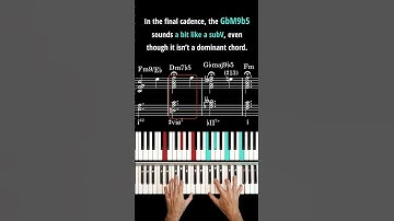 Chord Progression With Unusual Minor Tonic Resolution (Sheet Music)
