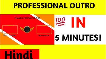 How To Make Professional Outro For Youtube Channel On Android Phone