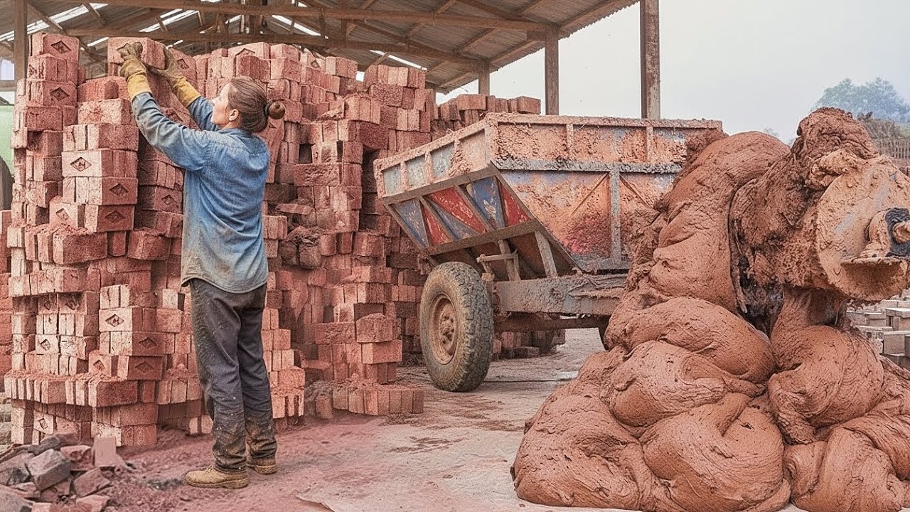 How Thousands of Bricks Are Made Daily | Factory Process Revealed