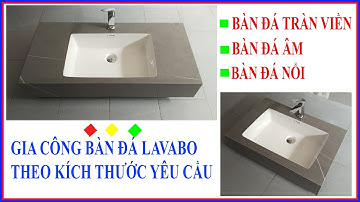 Bàn đá lavabo 2 tầng bo góc  | Bàn đá lavabo tràn viền - Thiết bị vệ sinh cao cấp Senyal Việt Nam