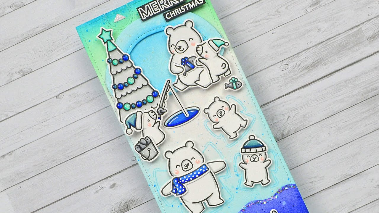 Slimline pull tab card