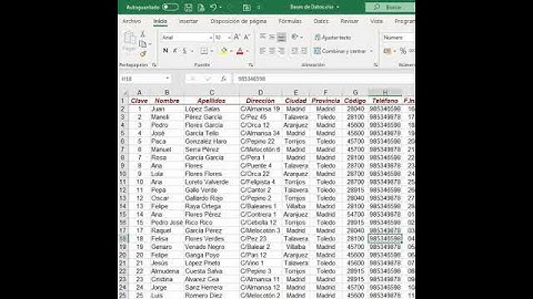 Excel: Ordenar