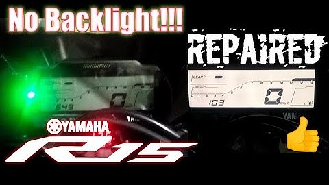 How to Repair R15 V3 Instrument Panel Back Light Problem