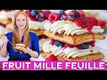 Fruit Mille Feuille Recipe with Mascarpone Cream | Easy Dessert Idea!