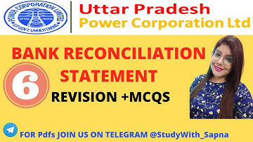 BANK RECONCILIATION STATEMENT #uppcl #assistantaccountant #mcq  #bankreconciliationstatement