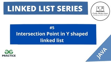 Linked List Series #5- Find the intersection point in Y-shaped Linked list- Solution in JAVA